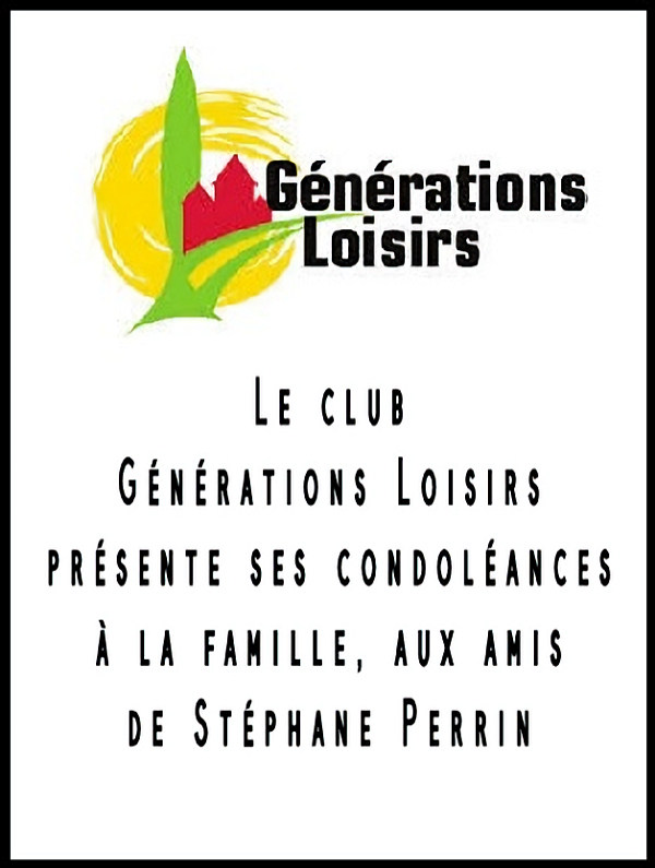 Le Club Générations Loisirs rend hommage au maire de Stenay Stéphane Perrin